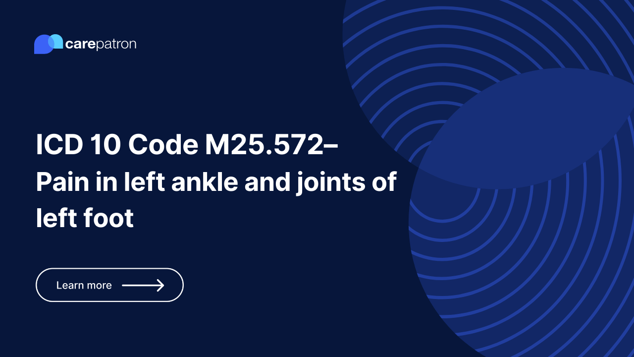 M25.572 Pain in left ankle and joints of left foot ICD10CM